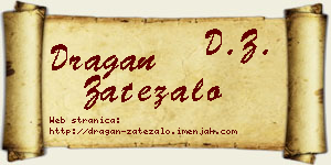Dragan Zatezalo vizit kartica